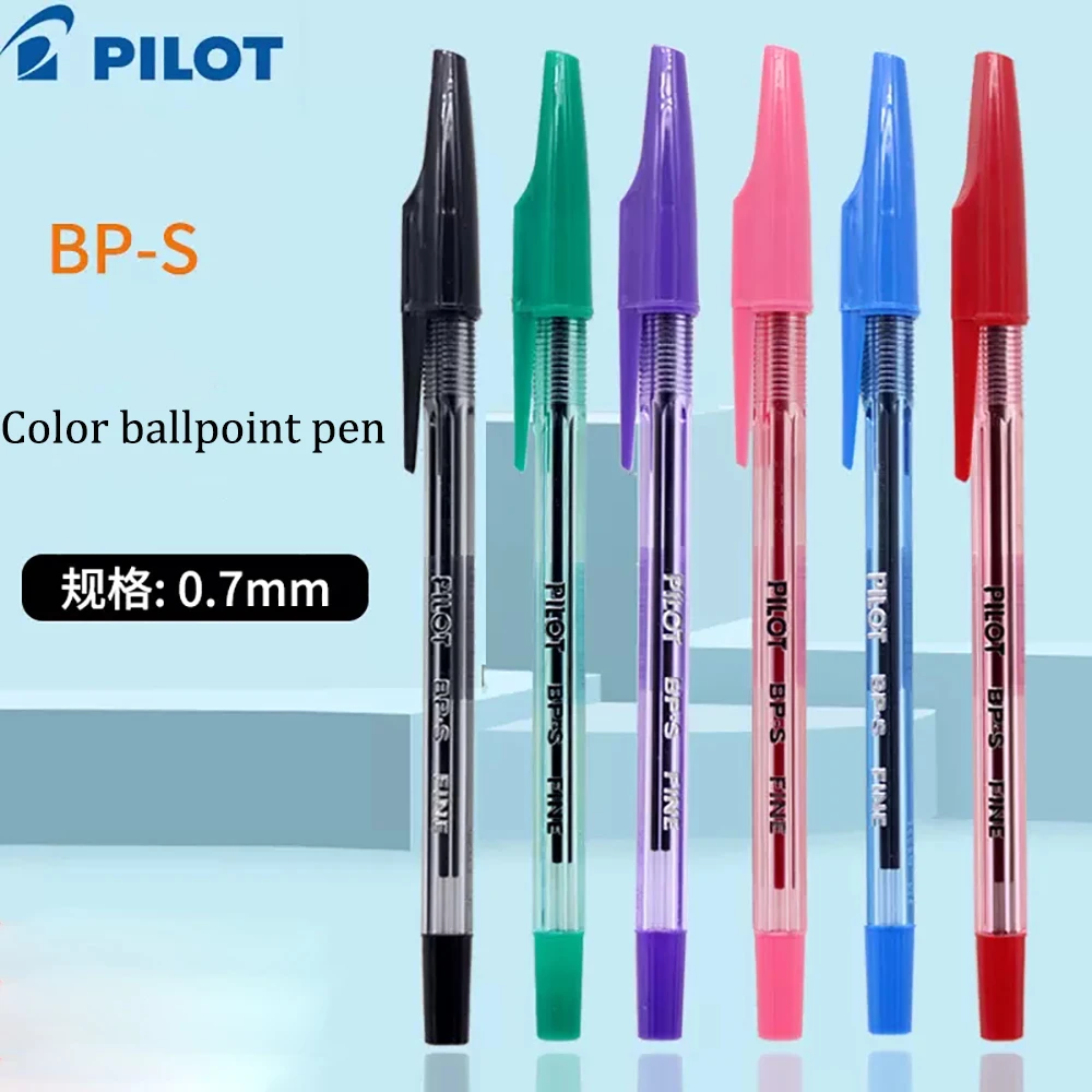 

Japan PILOT Ballpoint Pen BP-S-F Classic 0.7mm Transparent Rod In Oil Pen Student Stationery Office Accessories Cute Pens