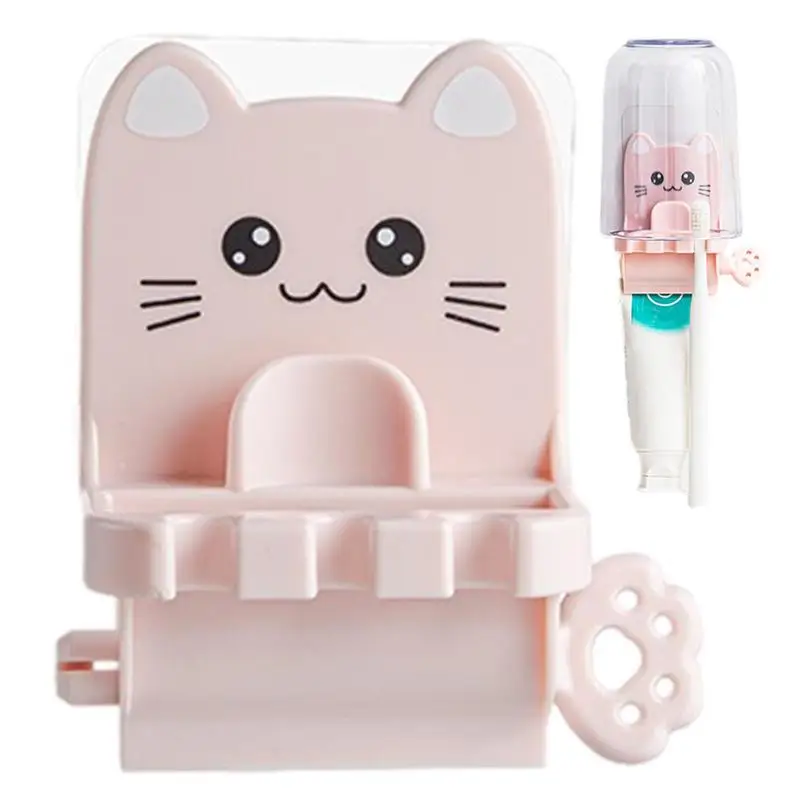 

Toothpaste Dispenser Wall Mounted Manual Tube Squeezers Punch Free Seat Holder 14*11*8cm Toothpaste Wringer Stand For Hotel