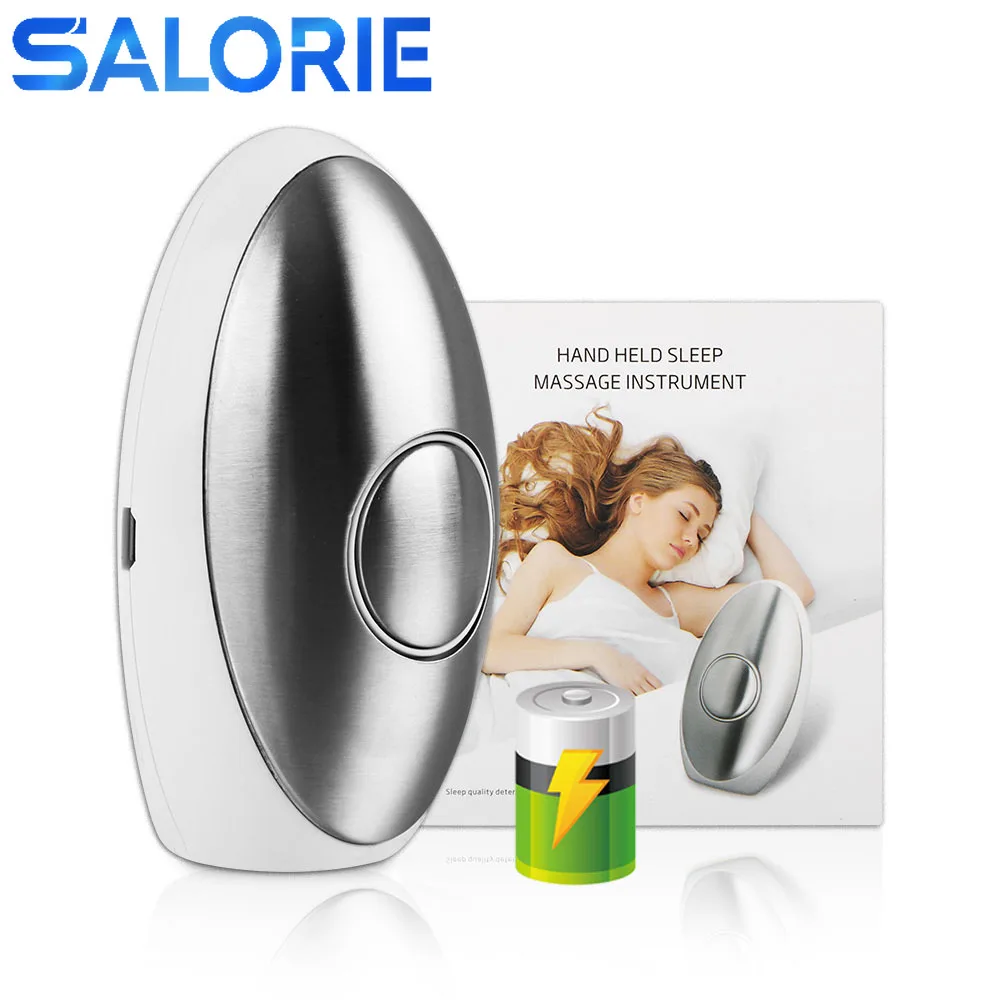 

Hand-Held Sleep Aid Device Insomnia Relief Sleep Assistant Electronic Pulse Calm EMS Nerve Sleeping Assistance Tool Rechargeable