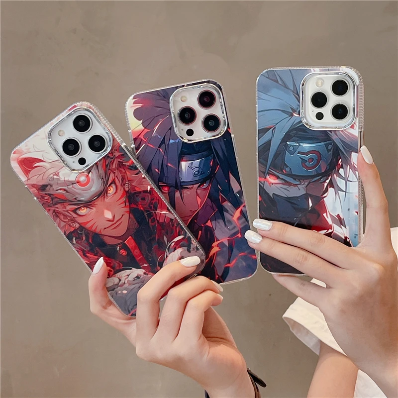 

Naruto Shippuden Ryujinki Kakashi Pain Sasuke Case for IPhone 11 12 13 14 Pro Max Plus Cartoons Phone Cover Back Shell Toy Gift