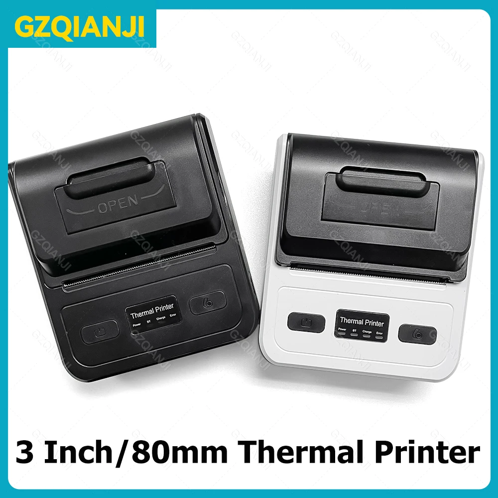 

3 Inch Portable Thermal POS Printer 80mm Receipt Bill Printers Machine Makers Impresora USB Bluetooth For Free App Loyverse