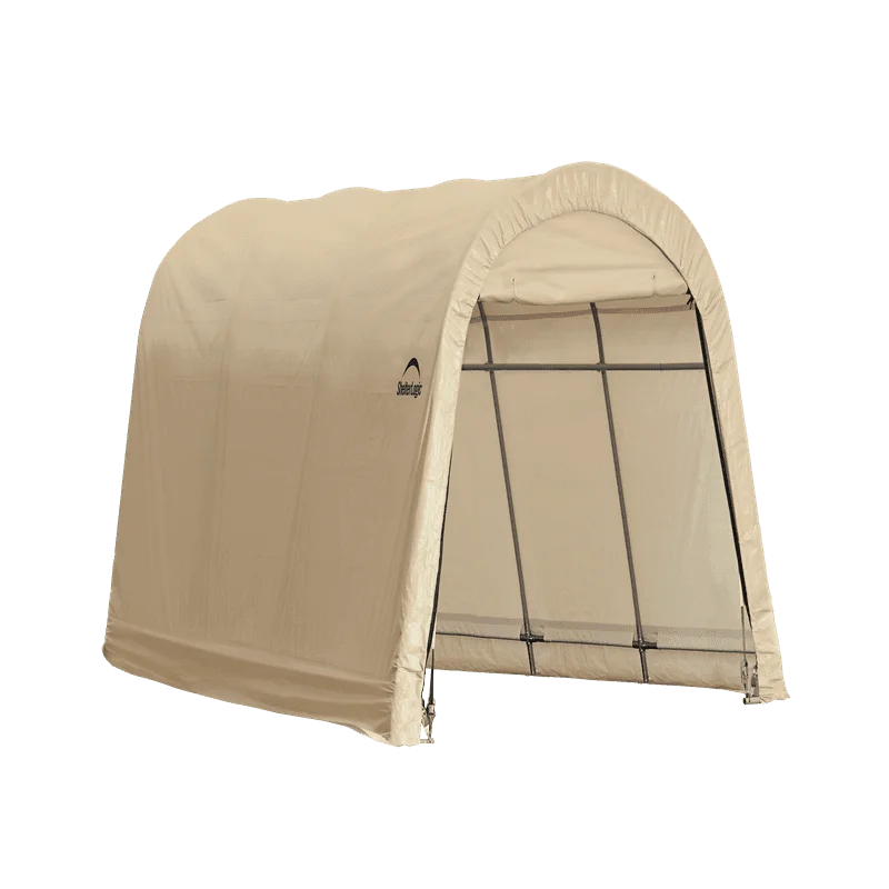 

Steel Garage, 10 x 15 x 8 ft, Sandstone, Round Pet flea