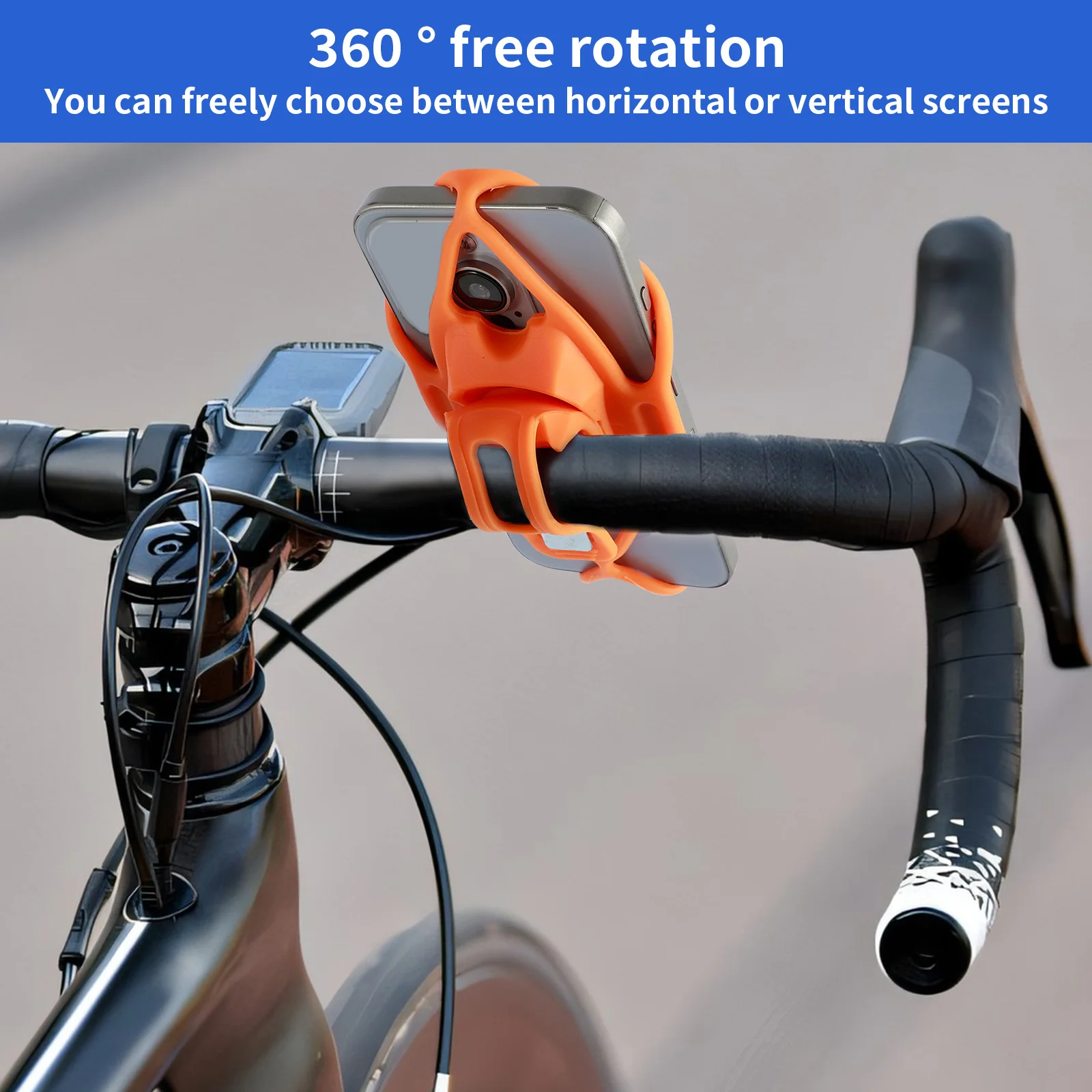 360 ° Вращающийся Сверхстабильный Держатель Для Телефона На Мотоцикле Большой