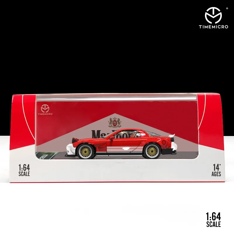 Модель автомобиля TimeMicro1:64 Dream RX-7 окрашенная в синий цвет ограниченная коллекция