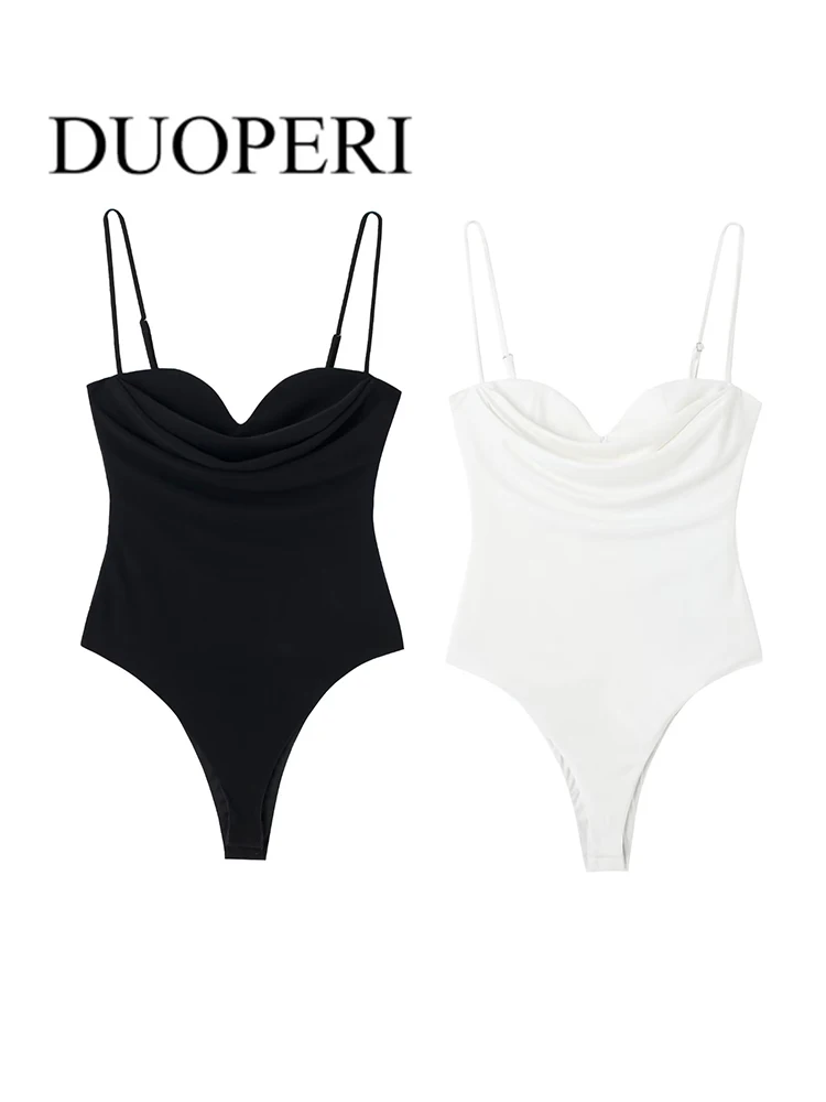 

Женское боди на тонких бретельках, с молнией сзади