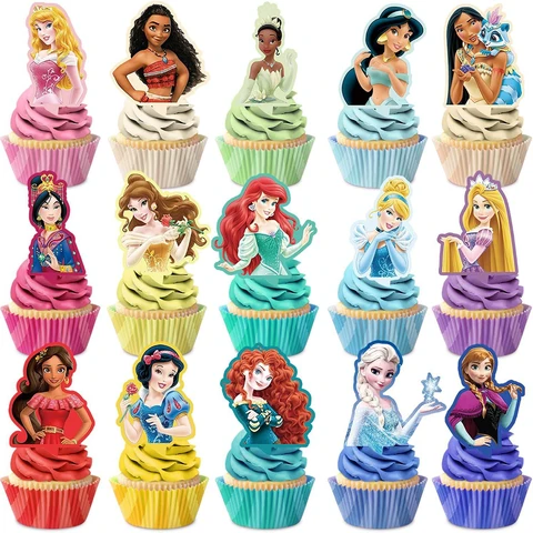 30 шт., декоративные топперы для торта принцессы