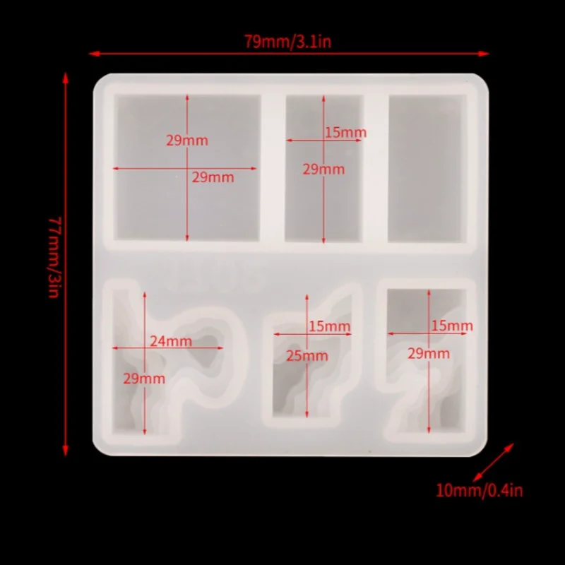 Силиконовая форма ручной работы сделай сам для заливки капель воды ювелирных