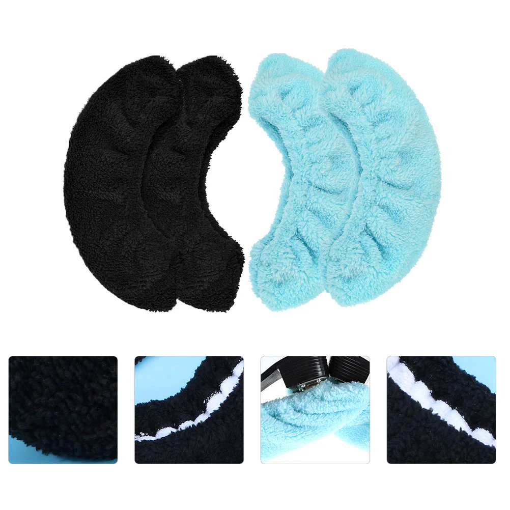

2 Pairs Figure Skating Knife Cover Blades Covers Skate Guards Towels Kids Plush Polyester Children Hockey