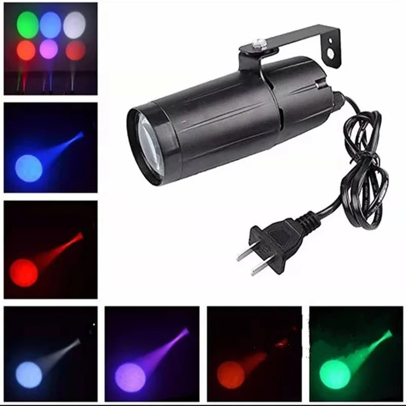 

LED Light Beam Pinspot Light Spotlight 5W Super Bright Lamp Mirror Balls DJ Disco Stage Lighting Effect for KTV DJ Party Lights
