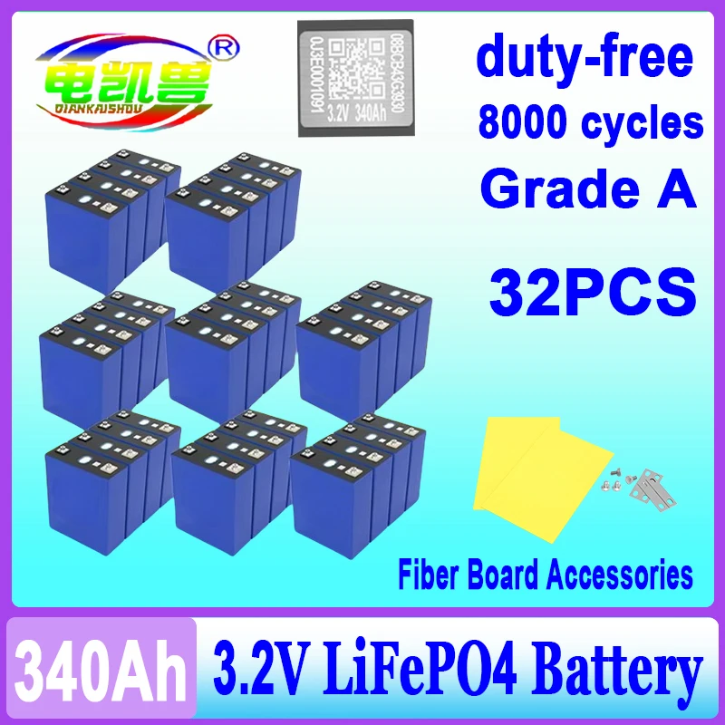Литий-железо-фосфатный аккумулятор для DIY12V 24V EV RV 32 шт