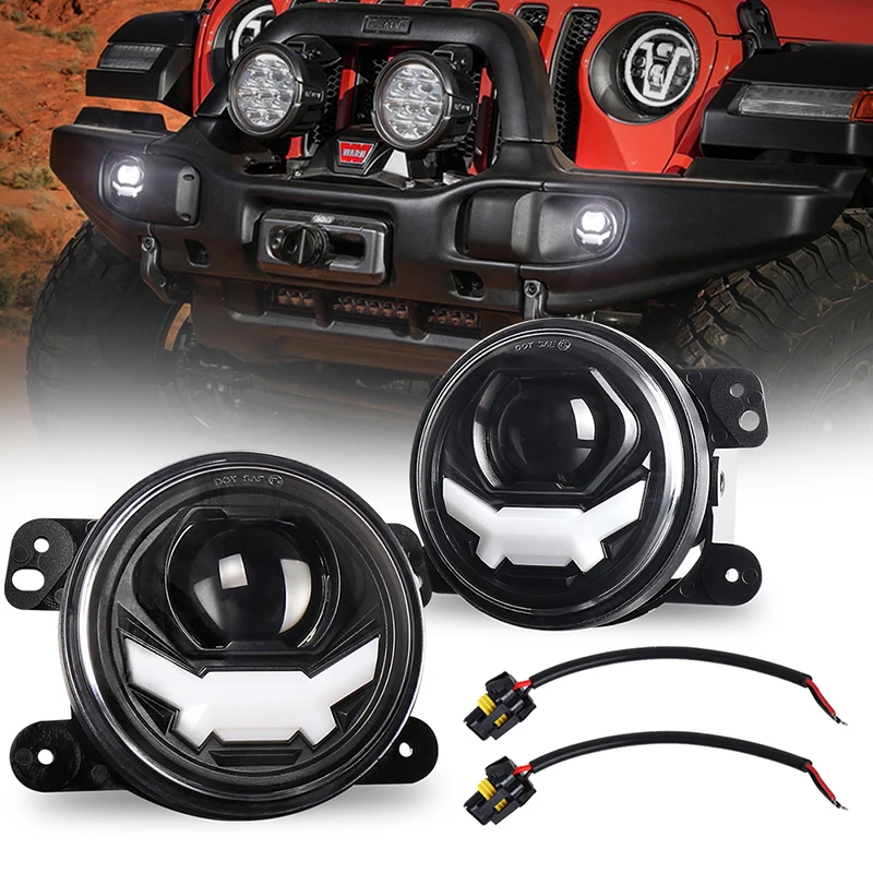 EURS 2 шт. 4-дюймовый лазерный противотуманный фонарь супер яркий дальний и ближний