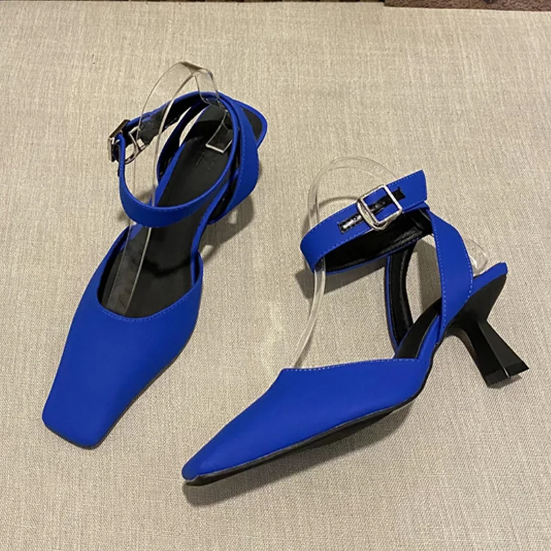 

Женские босоножки на высоком каблуке, туфли-лодочки с квадратным носком, классические туфли, лето 2023