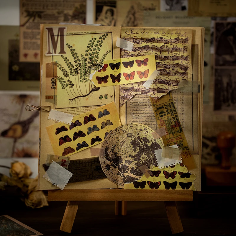 60 листов декоративная подложка в стиле ретро бумажная s-образная бумага виде