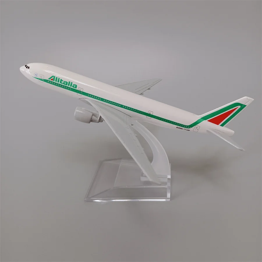 

16cm Italian Air Alitalia B777 Boeing 777 Airlines Plane Model Alloy Metal 1/400 Scale Diecast Model Airplane Aircraft Toys