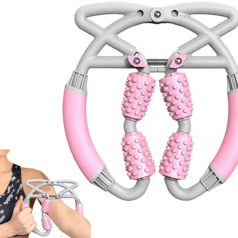 

Ролик для мышц, легкий ролик для икр, массажер для мышц, роликовый массажер для предплечья, локтя, рук, ног, Миофасциальный модный четырехкол...