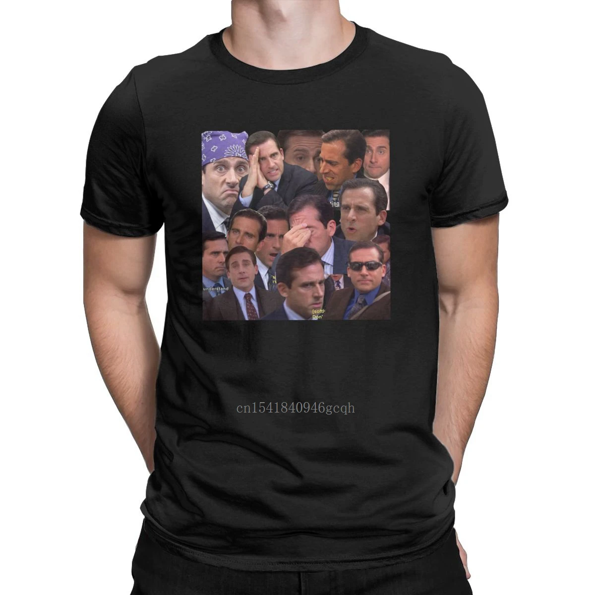 

Casual The Office Michael Scott T-Shirt Men Round Neck Pure Cotton T Shirt Drama Short Sleeve Tee Shirt Original Clothes
