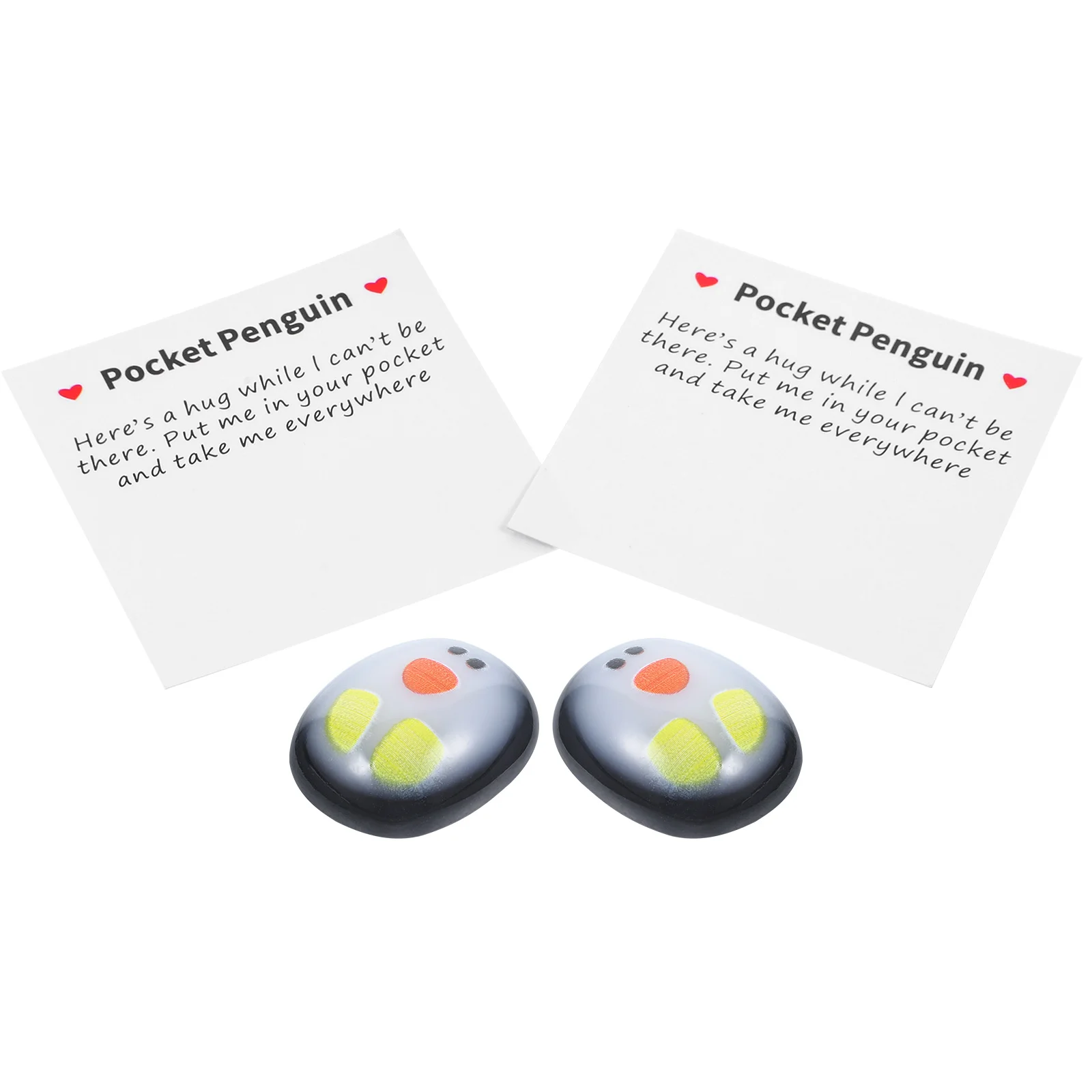 

1 Set of Premium Unique Penguin Adornment Pocket Penguin Glass Ornament Tabletop Ornament Glass Penguin Decor for Festival