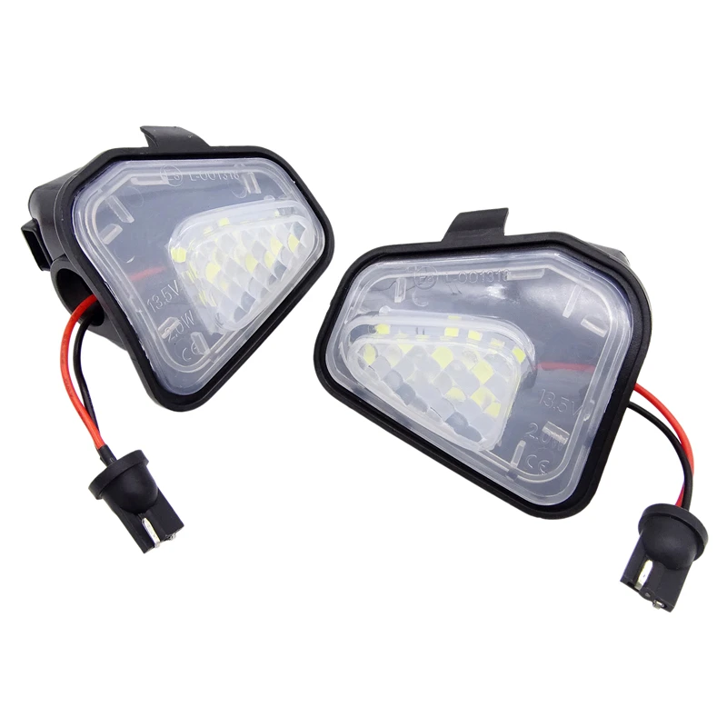 

2 Pcs Side Mirror Puddle Lights Lamp Error Free LED For Vw Volkswagen EOS Passat B7 CC Scirocco Jetta