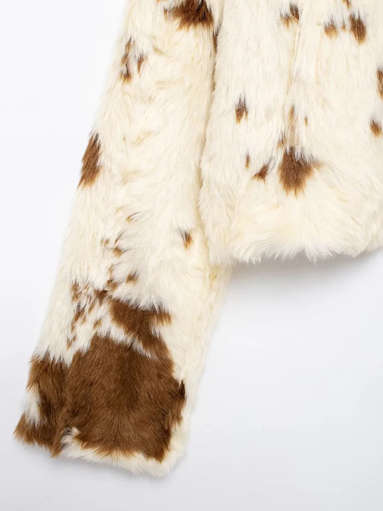 Новинка 2024 осенне-зимняя женская свободная куртка из искусственного меха