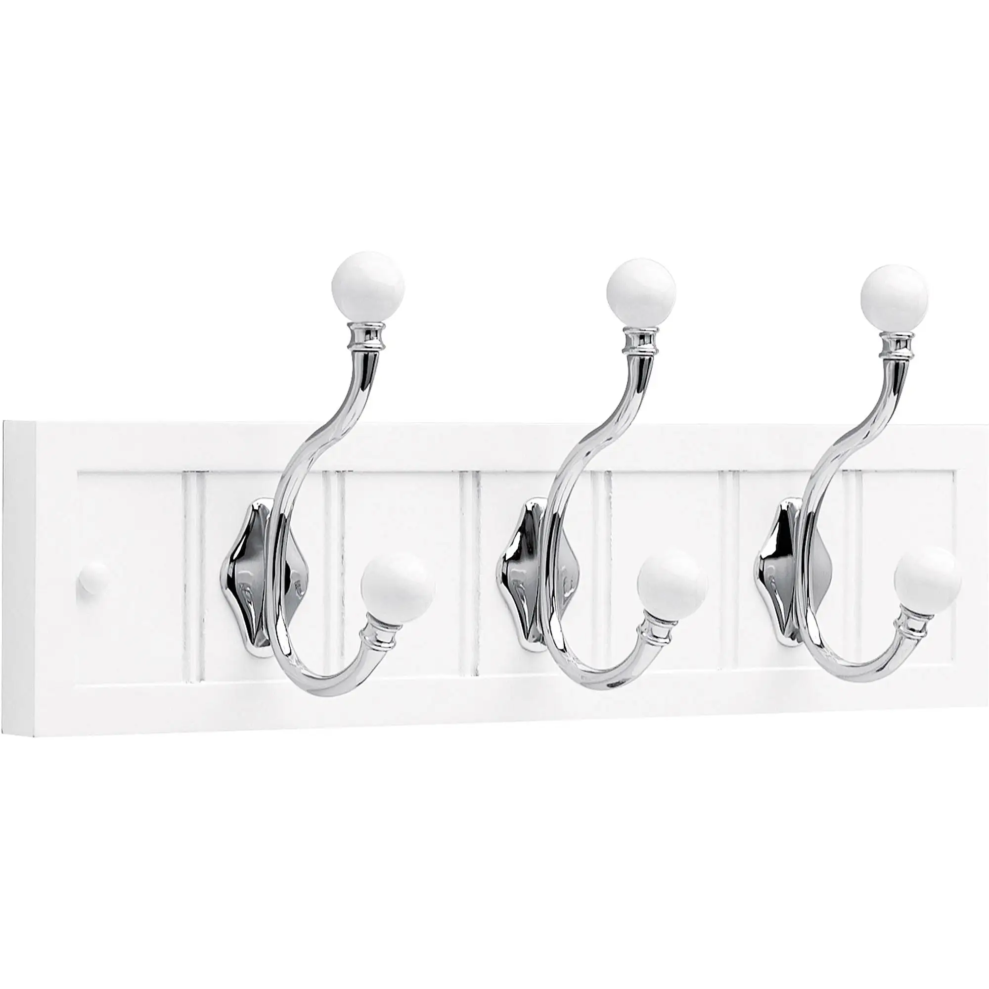 

Brainerd 18 Inch Kendra 3-Hook Rail, White