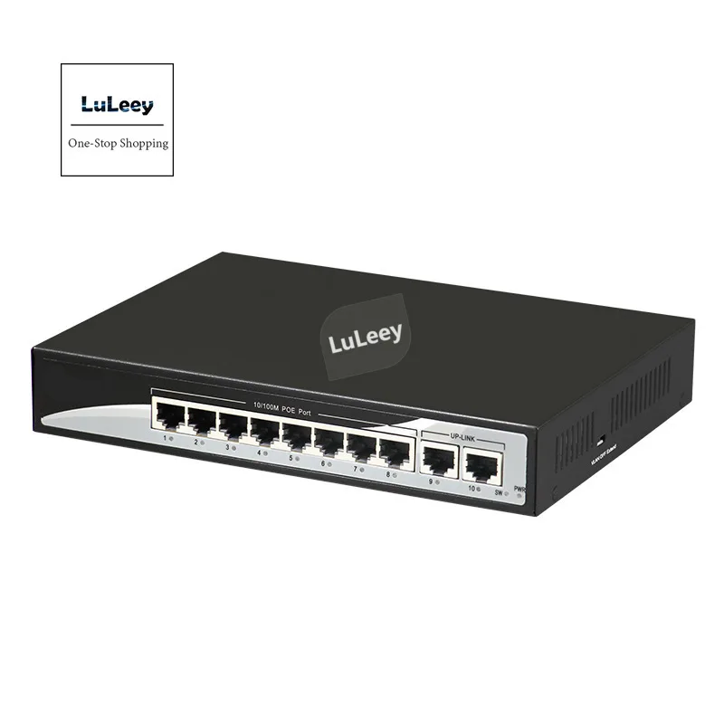 Коммутатор Ethernet с 8 портами и поддержкой POE 10/100 м + 2-Портовый Концентратор