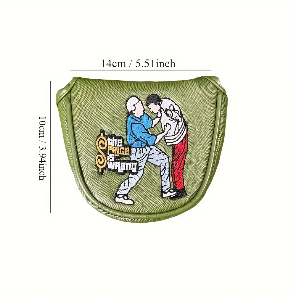 Утяжеленная голова клюшки для гольфа с вышитым чехлом и пряжкой из искусственной