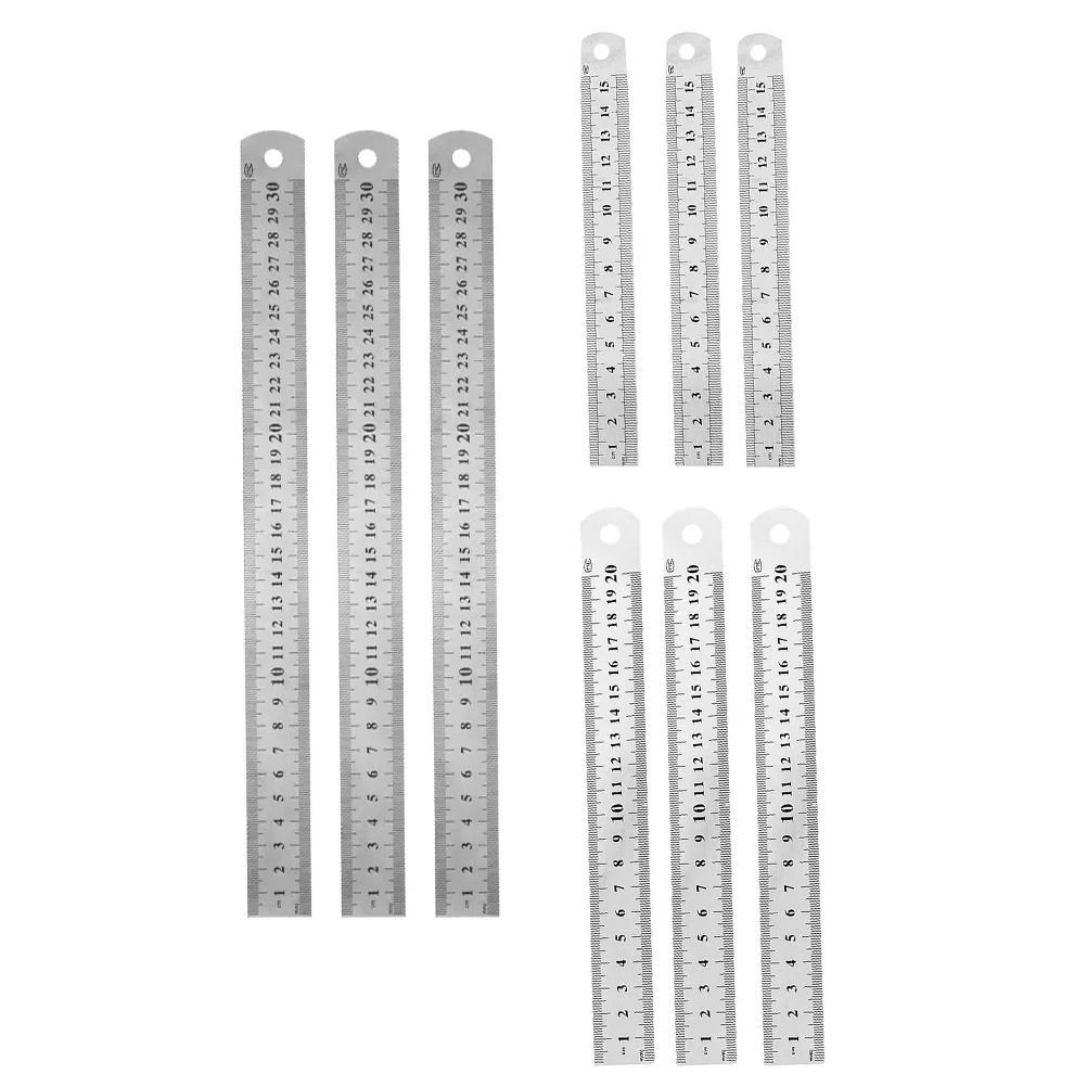

Ruler Metal Steel Mm Angularizer Universal Short Soft Office Stainless Thin Set Straight Metric Read Easy Rulers Construction