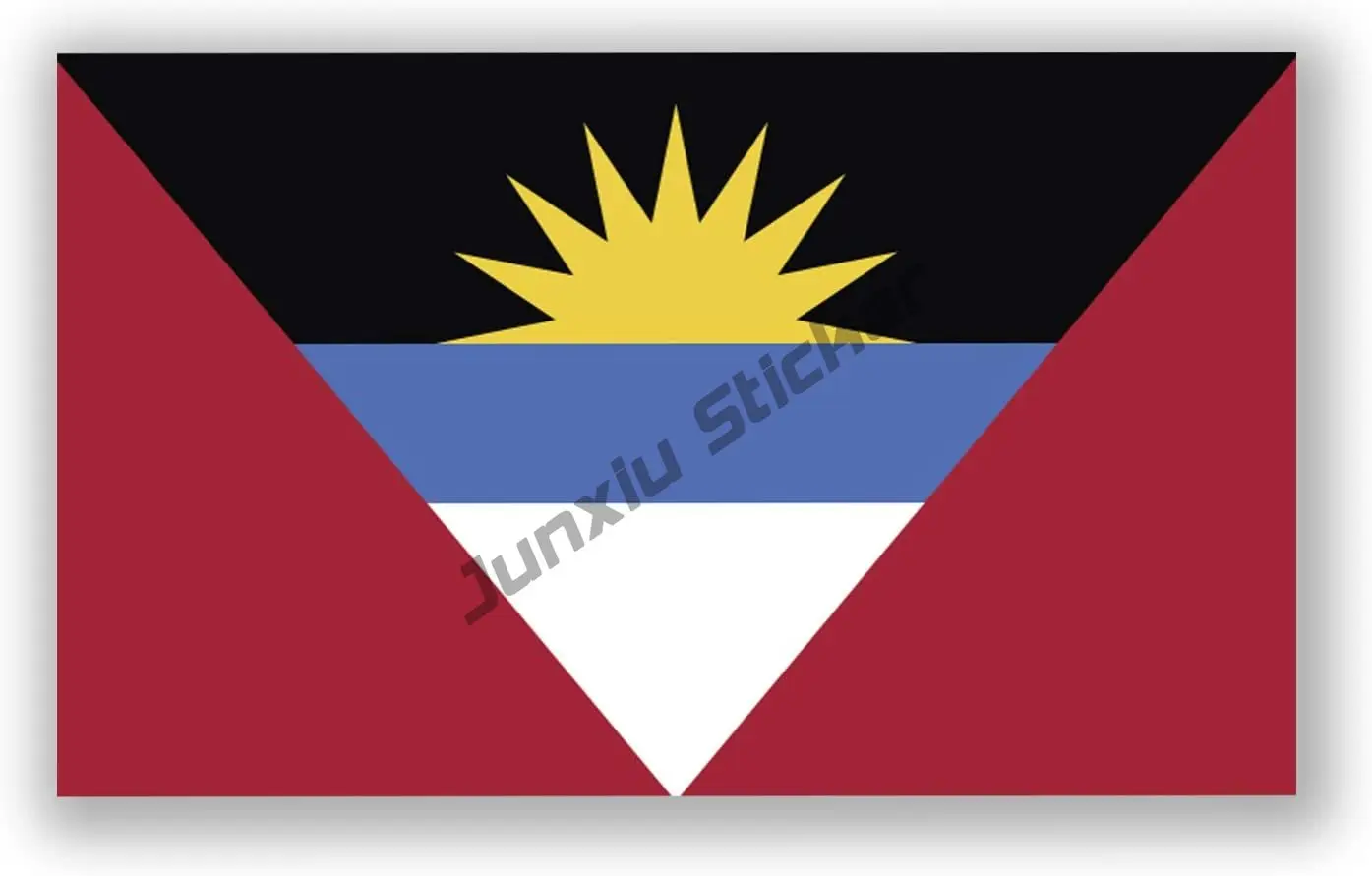

Fashion Antigua Decals Antigua Flag Decal Antigua Flag Sticker | Official Flag of Antigua Stickers Premium Quality Vinyl Decor