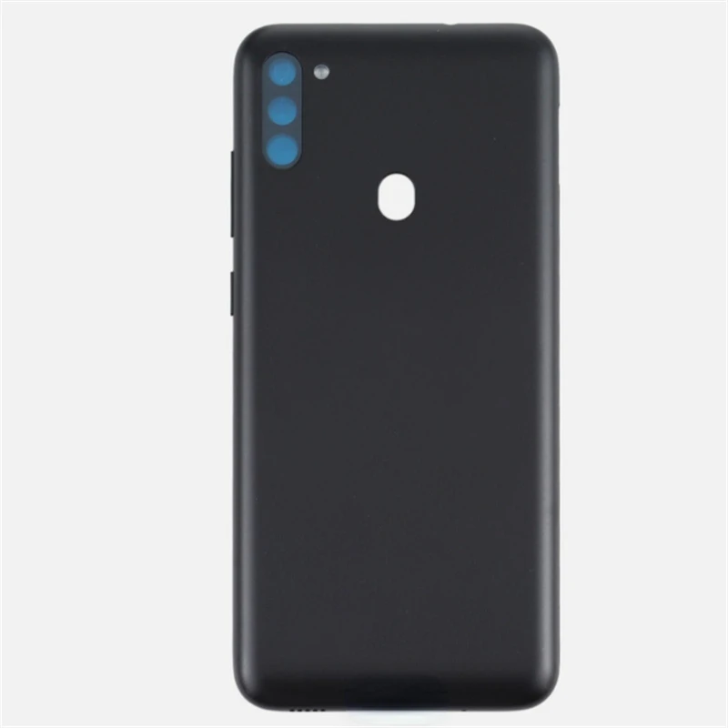Задняя крышка батарейного отсека, Крышка корпуса для Samsung M11 M115F M115F/DS, рамка для объектива камеры, запасные части