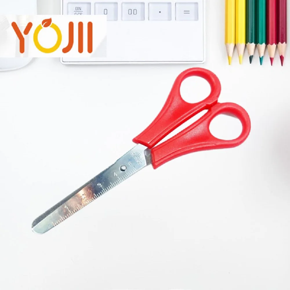 New edc Child Safety Scissor Handmade Round Head Small Scissors Paper Cut Cross Stitch Scissors Student Kids Supplies Sewing kit