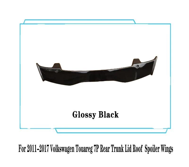 

Для Volkswagen Touareg 2011-2018 7P задний спойлер на крышу, хвостовые крылья, материал ABS, черный автомобильный тюнинг, комплект кузова, аксессуары