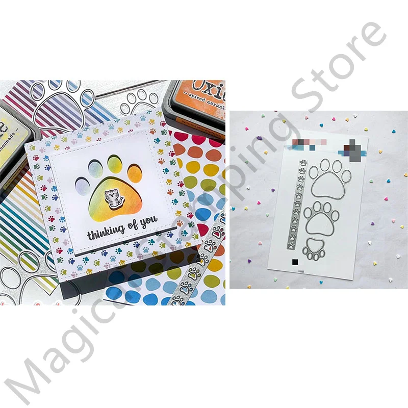 

Новинка 2022, металлические Вырубные штампы, сделай сам, рукоделие, штампы, животные, лапа, мясо, декоративный шаблон, бумажная карточка, головка