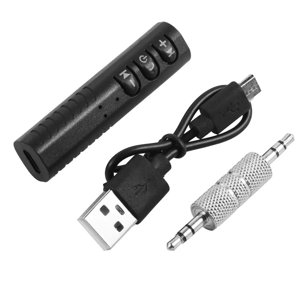 

3.5mm jack Car Kit Hands free Music Audio Receiver Adapter Auto AUX Kit for Speaker Headphone Aux
