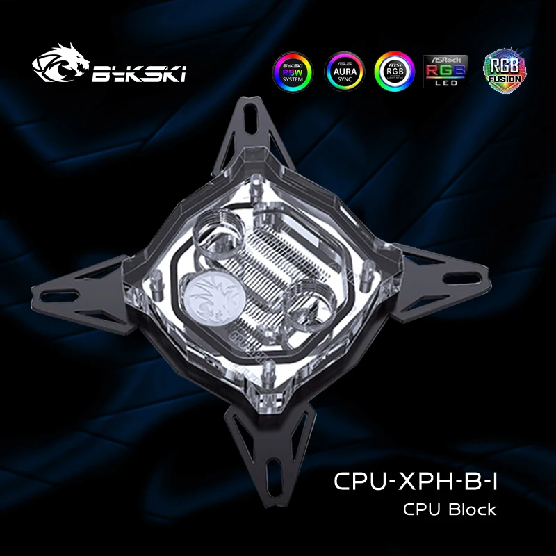 

Bykski Intel CPU Water Block For LGA1700 115X 1200 2011 2066, Intel12 Generation CPU Cooler CPU-XPH-B-I