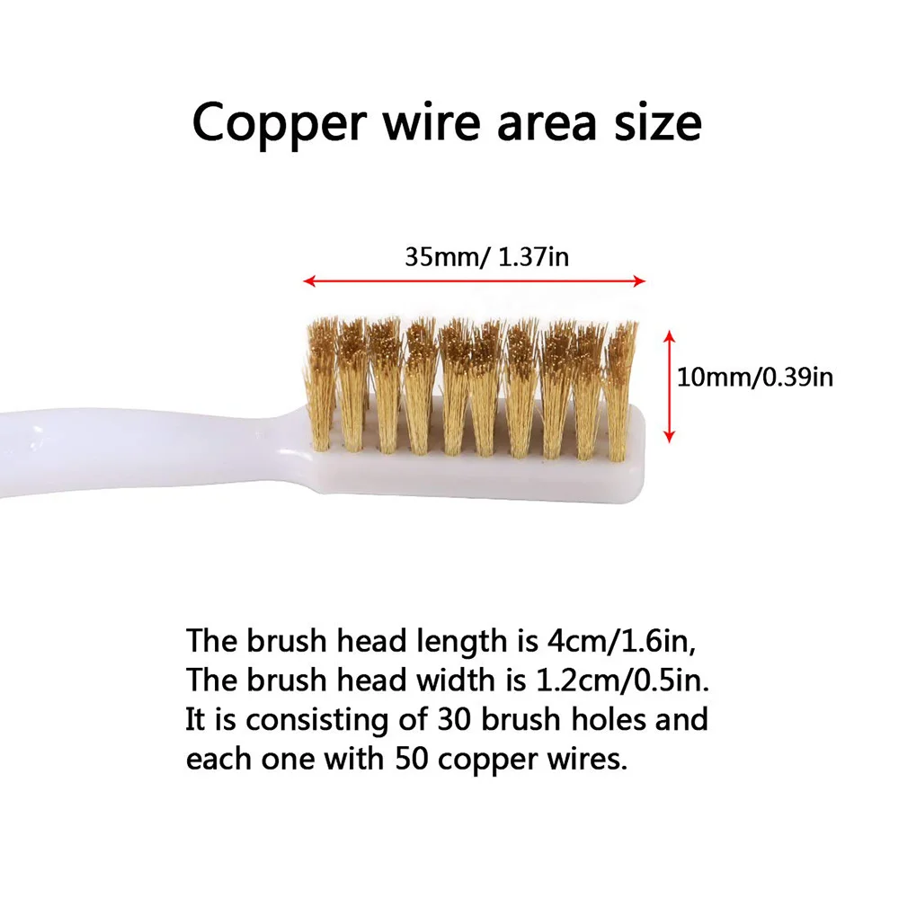 Инструмент для очистки 3D-принтера зубная щетка из медной проволоки медная сопла