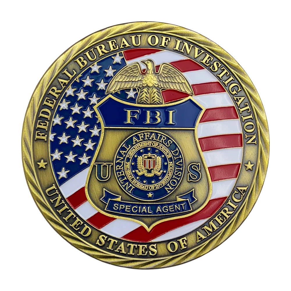 

Коллекционная бронзовая монета США ФБР