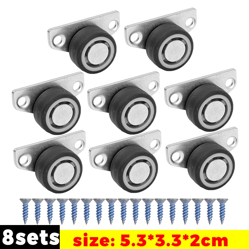 

Мебельные ролики резиновые направленные 1 комплект