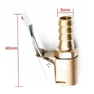 

Соединительная насадка для воздушного патрона для шин, клапан насоса для накачивания, зажимной адаптер, клапан для автомобиля, мотоцикла, колеса, надувной насос, латунный зажим