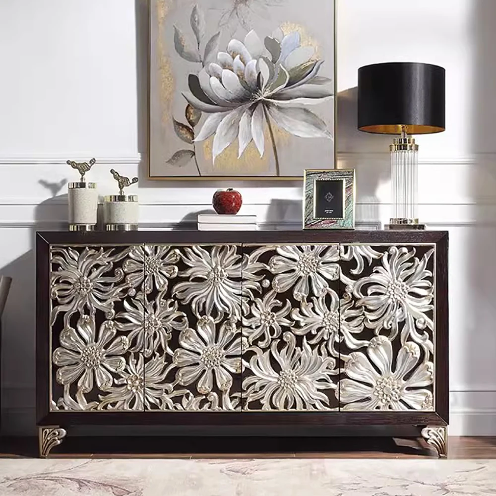 Винтажный консольный столик для прихожей хранения красоты роскошный дизайн