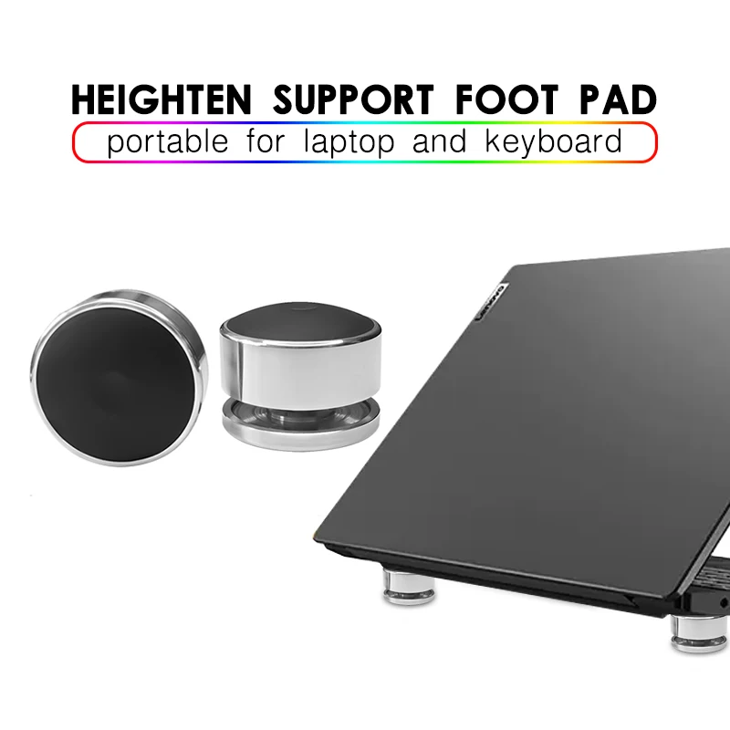 

Jumpeak Portable Laptop Stand Keyboard Heighten Support Foot Pad Adjustable Antiskid Notebook Tablet Holder Bracket Accessory