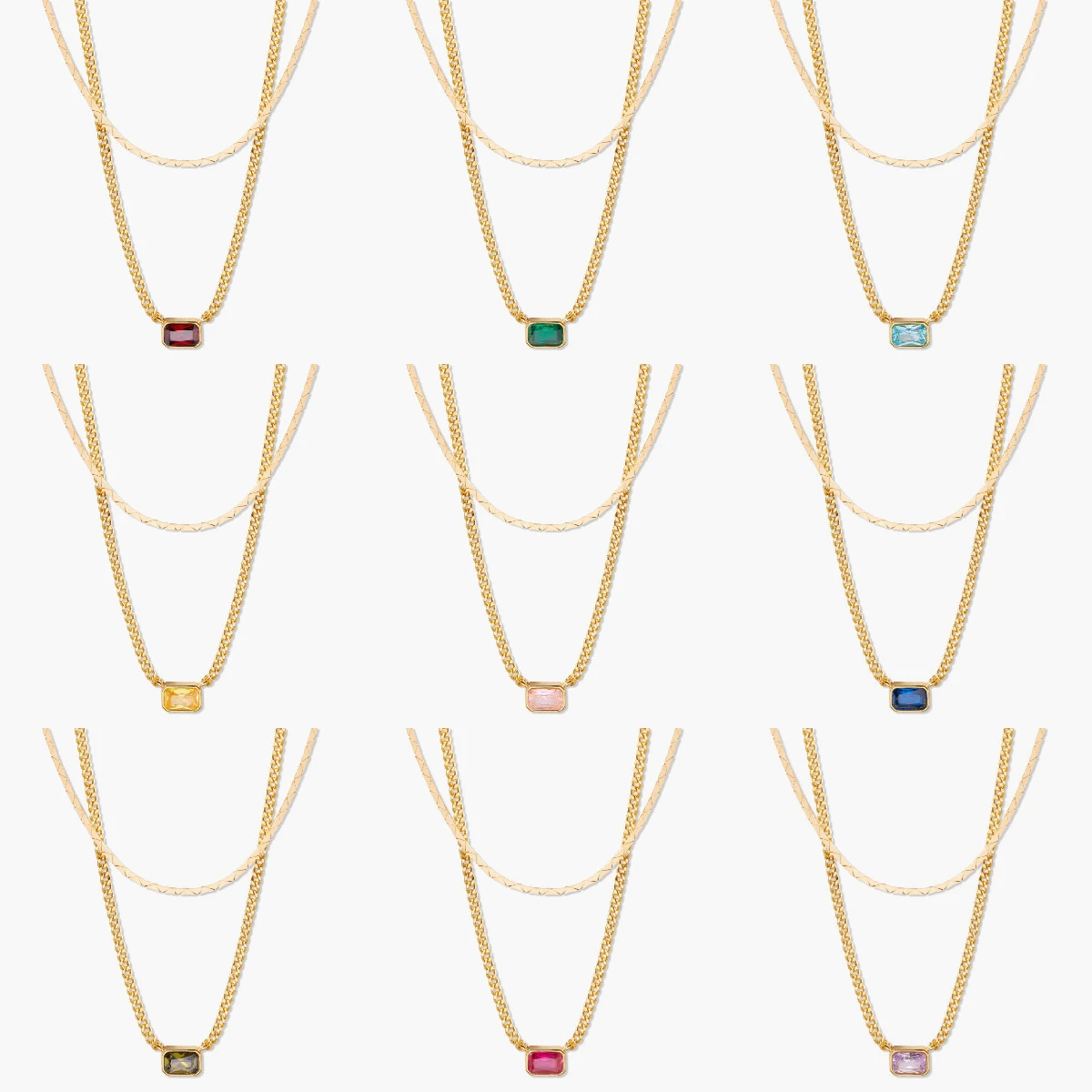 Ожерелье с подвеской в виде камня декабря новое ожерелье 12 созвездиями титановая