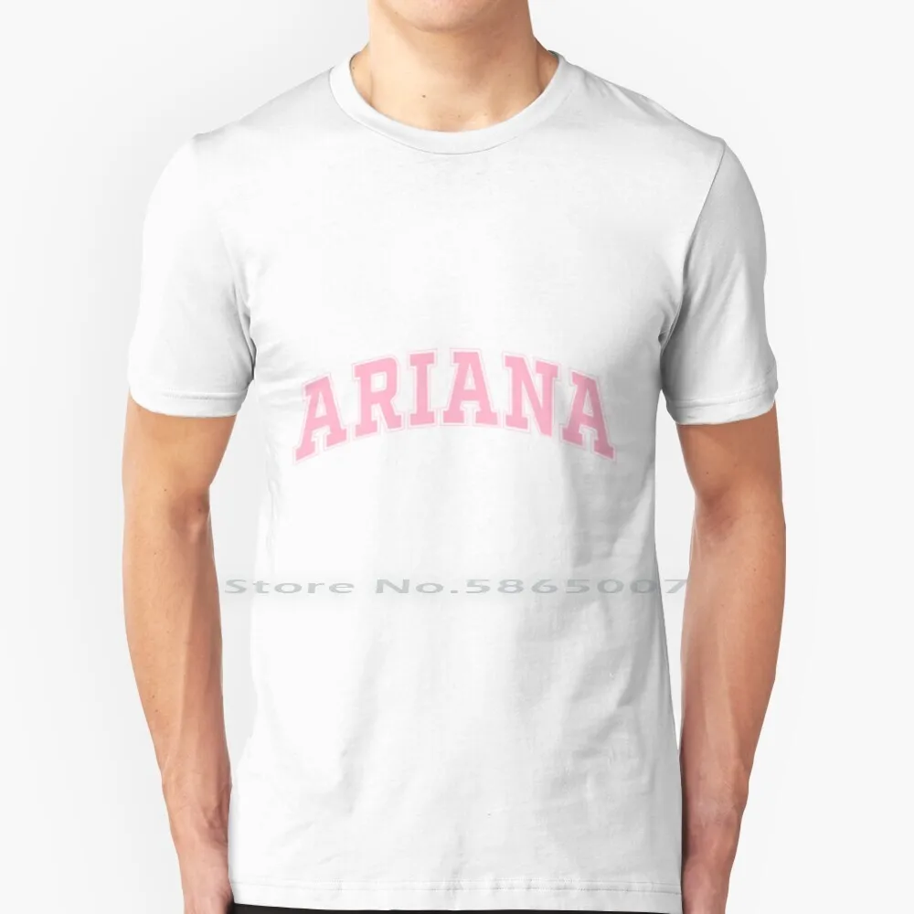 

Футболка Ariana в розовом стиле, 100% хлопок, Y2k Гарри, большой размер 6xl