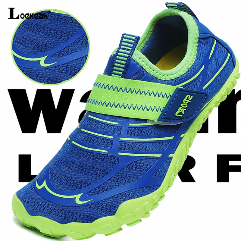 Outdoor Elastic Boy Girl Non Slip Barefoot Aqua Shoe Children Breathable Beach Surfing Boating Wading Shoe Quick-Dry Water Shoe