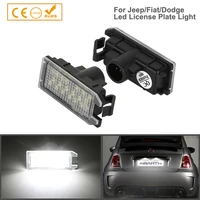2x error free for jeep grand cherokee compass patriot led license plate lights fiat 500 dodge viper number lamps car accessories