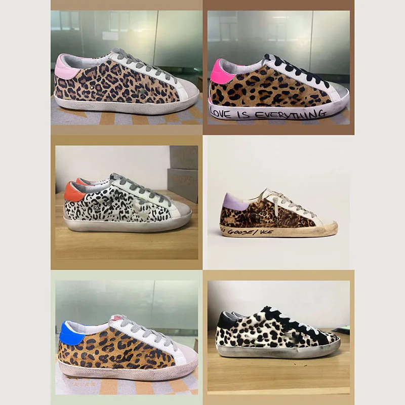 

Four Seasons Leopard Print Series First Layer Leather Retro Custom Small Dirty Shoes New Parent-Child Sports Casual Shoes ST01