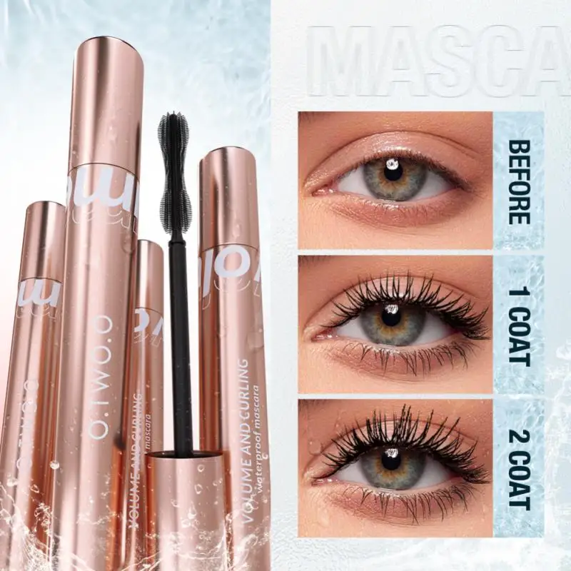 

3D Mascara Lengthening Black Lash Eyelash Extension Eye Lashes Brush Beauty Makeup Long-wearing Gold Color Mascara Eye Make Up