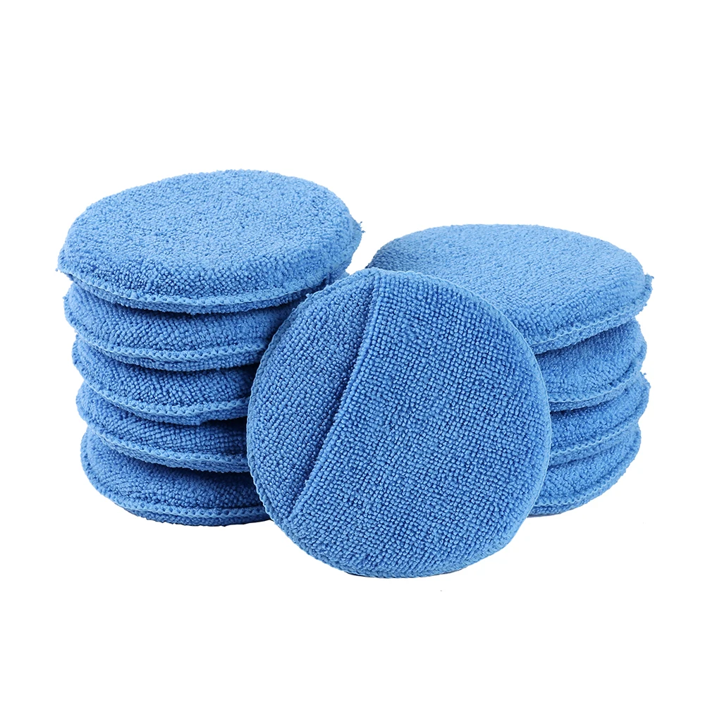 

Soft Microfiber Car Wax Applicator Pad Sponge for Apply and Remove Wax Auto Care Sponge 5Pcs Car Cleaning Tools