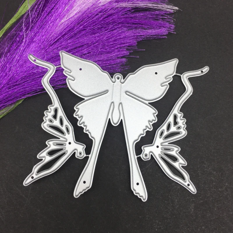 

Kawaii Butterfly Dragonfly Etching Metal Cutting Dies DIY Scrapbook Die Cutout Wedding Party Craft Card Embossing Decor Stencils