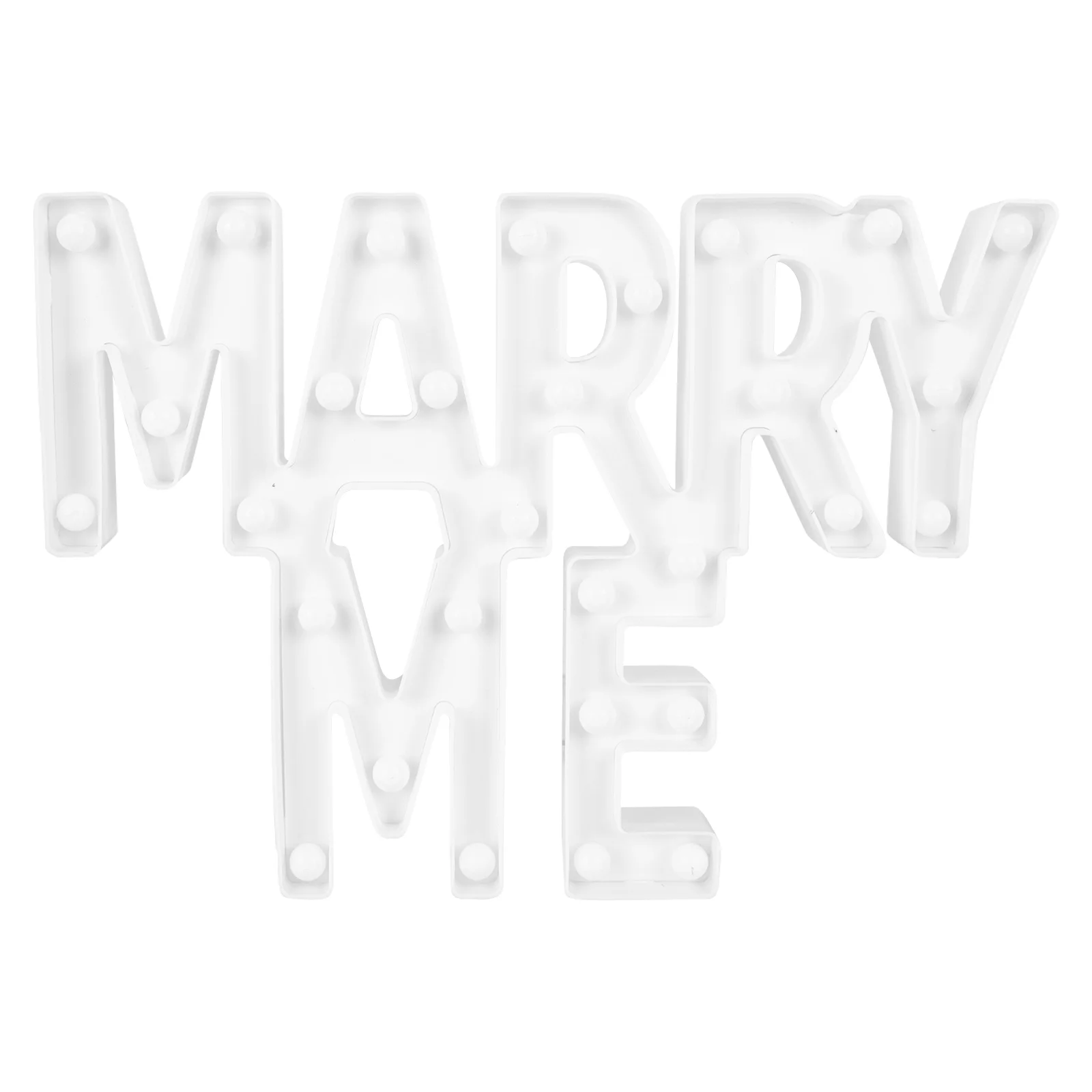 

Modeling Light Wedding Decor Party Prop Desktop Romantic Lamp Plastic Decoration Scene Marry Me