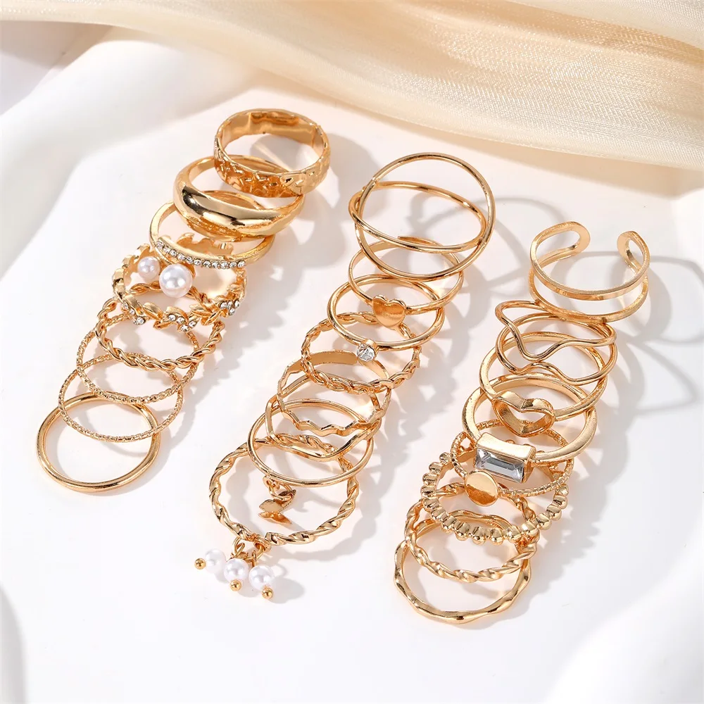 Модный набор колец IFMIA геометрической формы с бабочкой и звездами для женщин